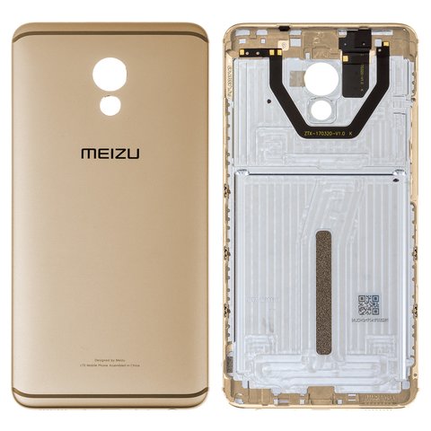 Задня панель корпуса для Meizu Pro 6 Plus, золотиста