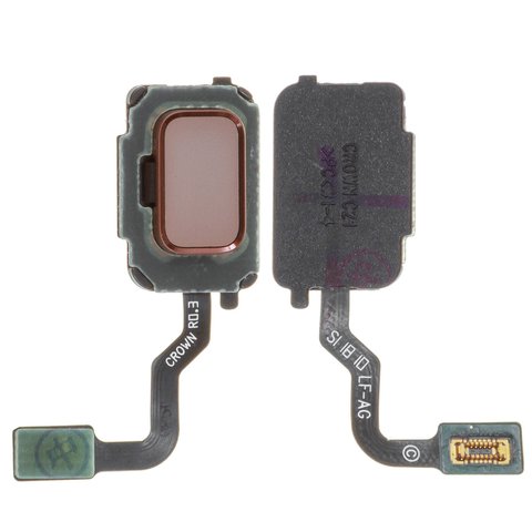 Шлейф для Samsung N960 Galaxy Note 9, для сканера відбитка пальця Touch ID , коричневий, золотистий, metallic copper
