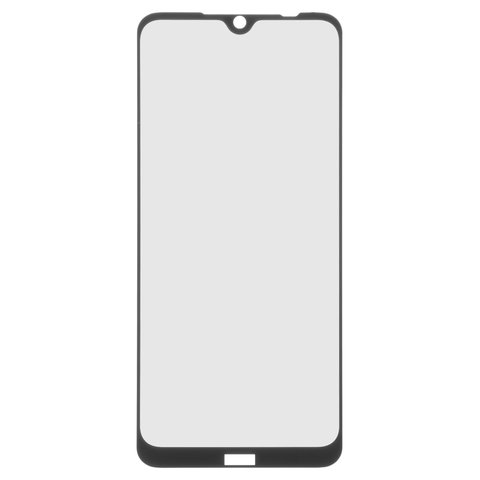 Защитное стекло All Spares для Xiaomi Redmi Note 8T, совместимо с чехлом, Full Glue, черный, cлой клея нанесен по всей поверхности, M1908C3XG