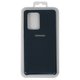 Чехол для Samsung G988 Galaxy S20 Ultra, черный, синий, Original Soft Case, силикон, dark blue (08)