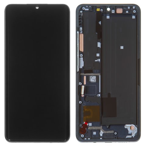 Дисплей для Xiaomi Mi Note 10, Mi Note 10 Lite, Mi Note 10 Pro, чорний, з рамкою, Original PRC , M2002F4LG
