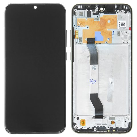 Дисплей для Xiaomi Redmi Note 8, чорний, без логотипа, з рамкою, High Copy, M1908C3JH, M1908C3JG, M1908C3JI