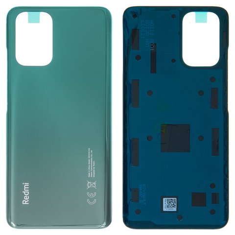 Задня панель корпуса для Xiaomi Redmi Note 10, зелена, M2101K7AI, aqua green Lake Green 