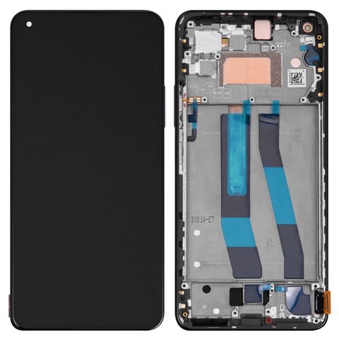 Дисплей для Xiaomi 11 Lite 5G NE, черный, с рамкой, Original PRC 