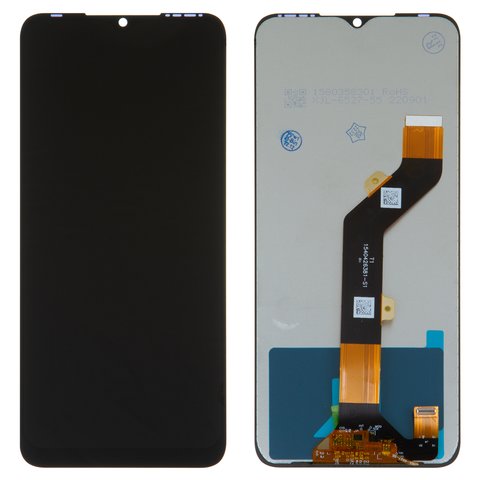 Дисплей для Infinix Smart 6 X6511 , чорний, без рамки, High Copy, X6511B X6511 X6511E, #FPC6513 6