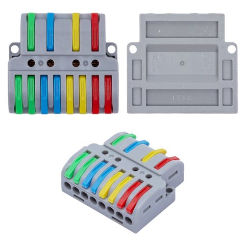 Клемма быстрого монтажа D4 8 SPl 84, проходная, 0,2–4 мм², 250 В, 32A