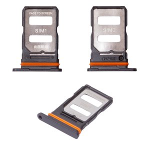 Тримач SIM карти для Xiaomi Poco X7 Pro, чорний