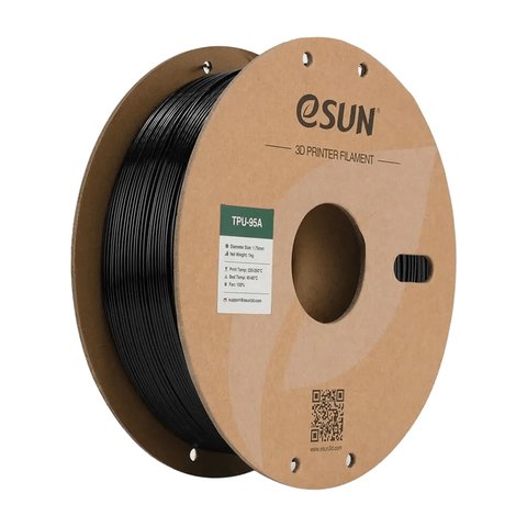 Филамент для 3D принтера eSUN TPU 95A Black, 1 кг