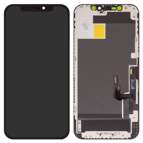 Дисплей Wextom для iPhone 12, iPhone 12 Pro, черный, с рамкой, High Copy, без ошибки, OLED  soft, diagnosable