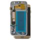 Pantalla LCD puede usarse con Samsung G935 Galaxy S7 EDGE, dorado, con marco, High Copy, (OLED)
