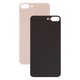 Housing Back Cover compatible with iPhone 8 Plus, (golden, no need to remove the camera glass, big hole)
