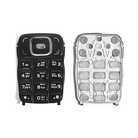 Keyboard compatible with Nokia 6131, black, russian 