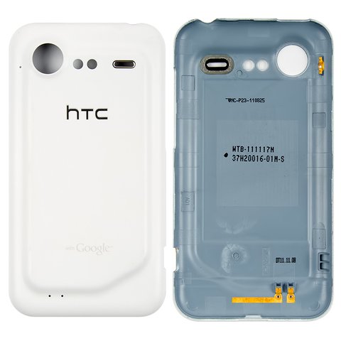 Housing Back Cover compatible with HTC G11, S710e Incredible S, white 