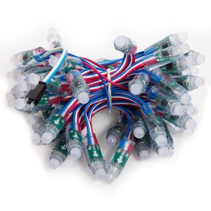 LED RGB Pixel Module 50 pcs., WS2811, DC 5 V, 12 mm, IP68 