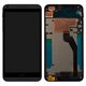 LCD compatible with HTC Desire 816G, Desire 816H, (black, with frame, with black cable)