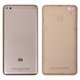Housing Back Cover compatible with Xiaomi Redmi 4A, (golden, with side button, 2016117)