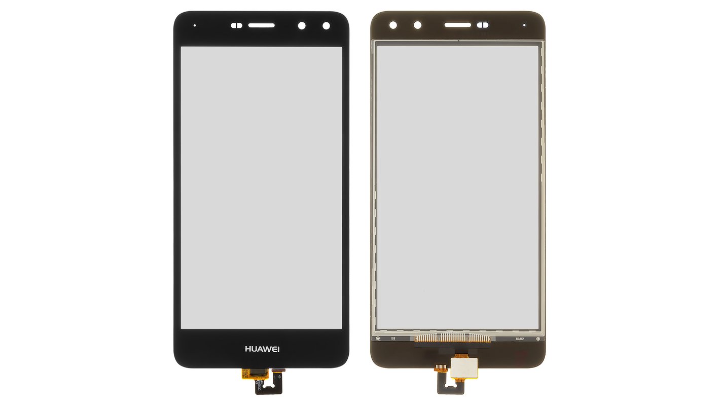 Cristal táctil puede usarse con Huawei Honor 6 Play, Nova Young, Y6 (2017),  negro, MYA-L03/L23, L02/L22. MYA-AL10/TL10 - All Spares