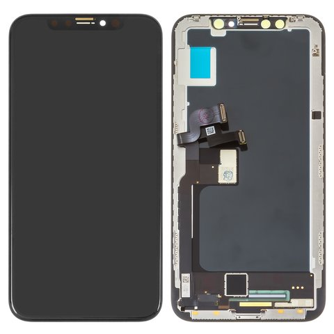 Дисплей для Apple iPhone X, черный, с рамкой, Original PRC , PRC, NEW