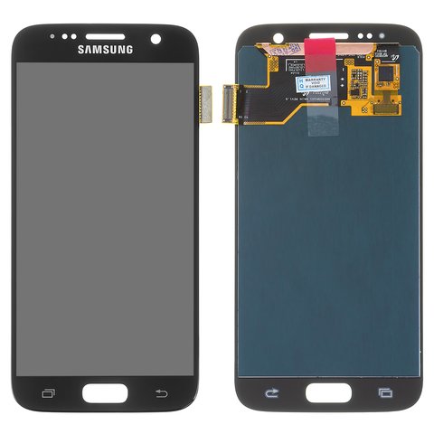 LCD compatible with Samsung G930 Galaxy S7, black, without frame, original change glass 