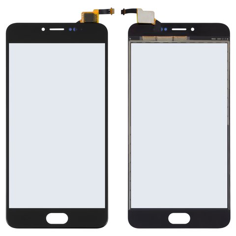 Touchscreen compatible with Meizu M3 Note, black, L681H 