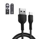USB кабель Hoco X20, USB тип-C, USB тип-A, 100 см, 2,4 А, черный, #6957531068846