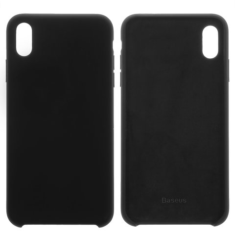 Case Baseus compatible with Apple iPhone XS Max, black, Silk Touch, plastic  #WIAPIPH65 ASL01