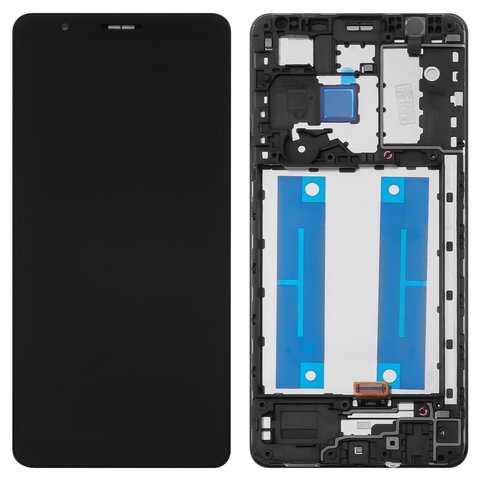 LCD compatible with Samsung A013 Galaxy A01 Core, M013 Galaxy M01 Core, black, with frame, Original PRC , original glass 