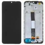 LCD compatible with Xiaomi Redmi 9A, Redmi 9AT, Redmi 9C, (black, with frame, High Copy, M2006C3LG, M2006C3LI, M2006C3LC, M2006C3MG, M2006C3MT)