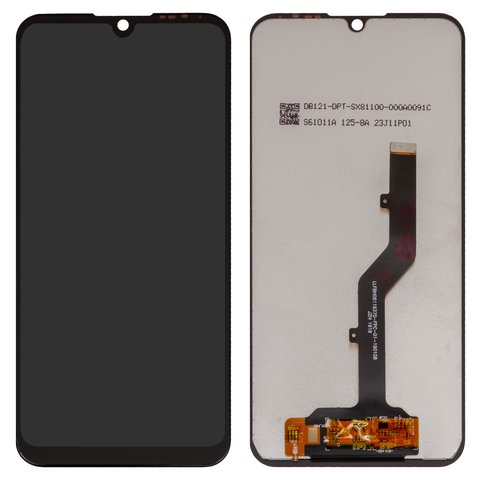 LCD compatible with ZTE Blade A5 2020 , Blade A7 2019  , Blade A7 2020  , black, without frame, Original PRC #LLFBH06116370 FPC 01 190108