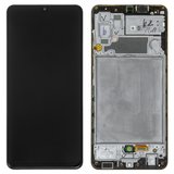 Pantalla LCD puede usarse con Samsung A325 Galaxy A32, negro, con marco, Original (PRC)
