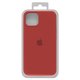 Case compatible with Apple iPhone 13, (red, Original Soft Case, silicone, red (14) full side)