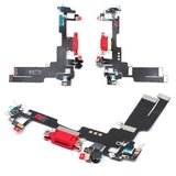 Cable flex puede usarse con iPhone 14, del conector de carga, rojo, con micrófono, con componentes, HC