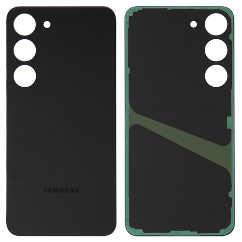 Housing Back Cover compatible with Samsung S911 Galaxy S23, black, phantom black 