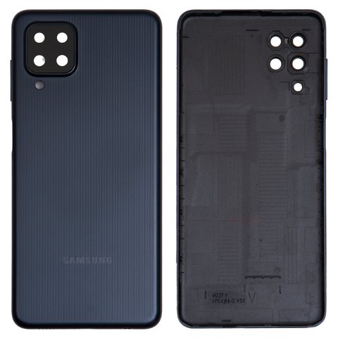 Housing Back Cover compatible with Samsung M225 Galaxy M22, black, with camera lens 