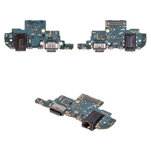 Flat Cable compatible with Samsung A528 Galaxy A52s 5G, charge connector, with microphone, with components, Original PRC , charging board, ver. K2 