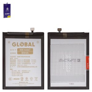 Battery Mechanic BN4A compatible with Xiaomi Redmi Note 7, Li Polymer, 3.85 V, 3900 mAh 