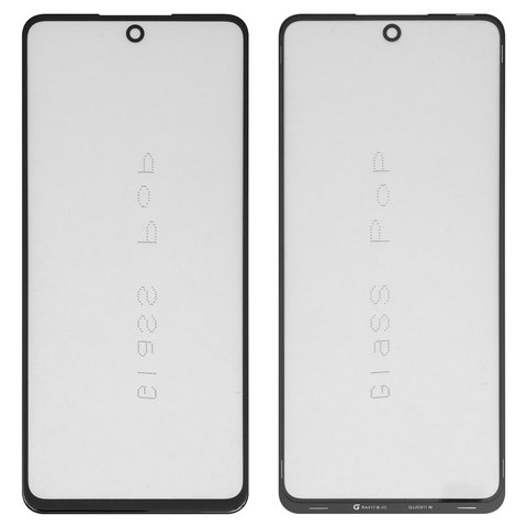Housing Glass G+OCA PRO compatible with Tecno Pova 2, Pova 3; Infinix Note 11 Pro X697 , with OCA film, black 