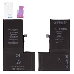 Battery JCID compatible with Apple iPhone XS Max, Li Polymer, 3.8 V, 3600 mAh, High Capacity 