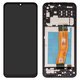 Pantalla LCD puede usarse con Samsung A145 Galaxy A14, negro, Best copy, con marco, High Copy, con cable plano amarillo