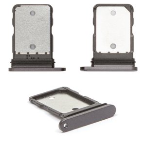 SIM Card Holder compatible with Google Pixel 9a, black, obsidian 