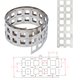 Cinta de níquel para soldar baterías 21700 3P, 0,3 mm, 21.5 mm, 1 m, acero niquelado