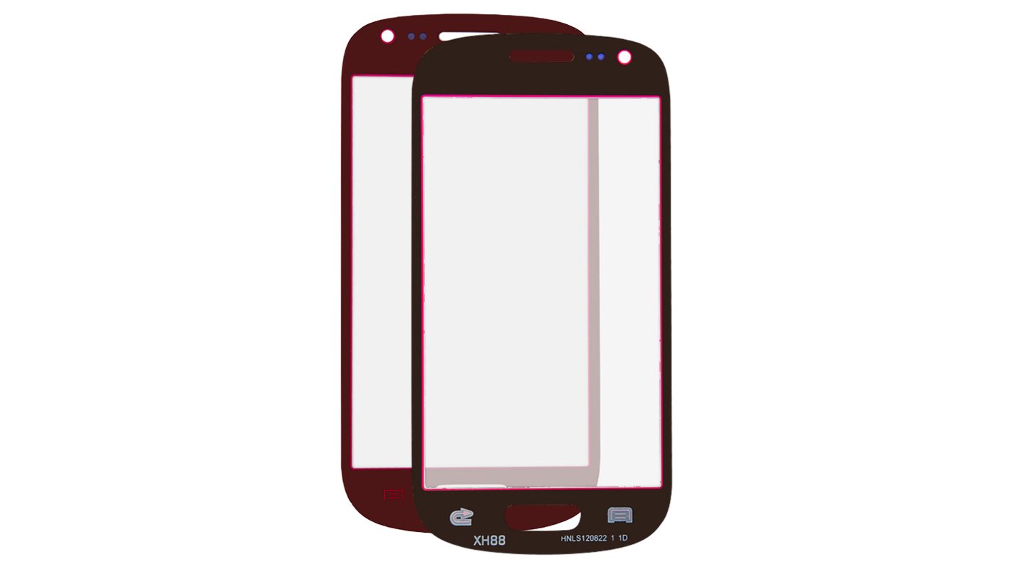 Housing Glass Compatible With Samsung I8190 Galaxy S3 Mini Red Gsmserver