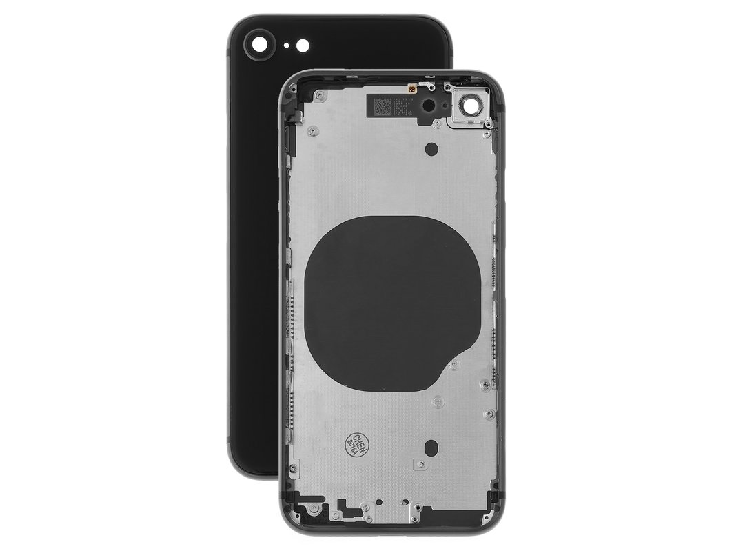 Housing Compatible With Iphone 8 Black With Sim Card Holders