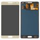 LCD compatible with Samsung A500 Galaxy A5, (golden, without adjustment of light, without frame, Copy, (TFT))