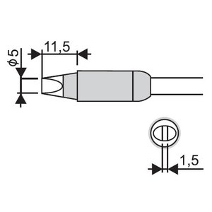 Soldering Iron Tip Goot RX 85HRT 5D