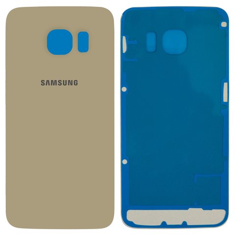Housing Back Cover compatible with Samsung G925F Galaxy S6 EDGE, golden, Copy 