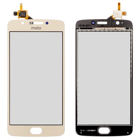 Touchscreen compatible with Motorola XT1676 Moto G5, golden 
