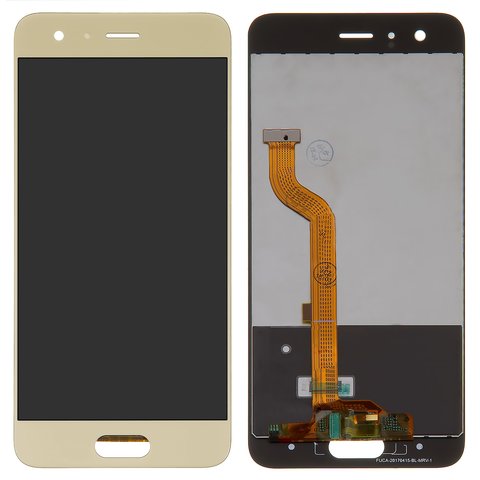 LCD compatible with Huawei Honor 9, golden, type 2 , without frame, High Copy, STF L09 STF L19 STF AL10 STF AL00 STF TL10 