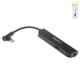 Adapter Baseus L50S, (Γ-shaped, supports microphone, from Lightning to 3.5 mm 2 in 1, TRRS 3.5 mm, Lightning, black, 2 A) #CALL50S-01