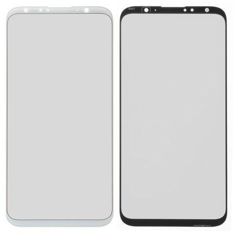 Housing Glass compatible with Meizu 16 Plus, white 